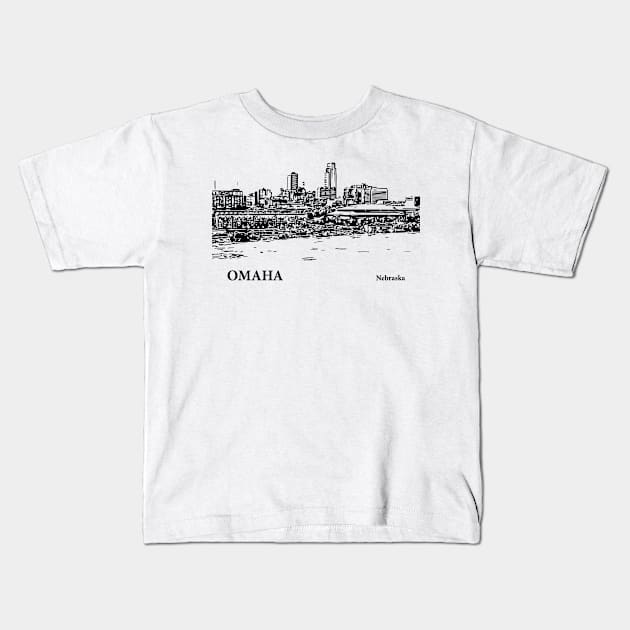 Omaha - Nebraska Kids T-Shirt by Lakeric